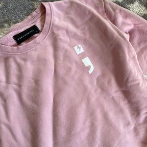 Mauve Seek Discomfort Crewneck